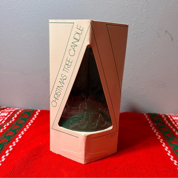 Vintage NEW Christmas Tree Candle 5 Inches Tall with Peg Bottom Avon? - Picture 5 of 8